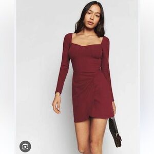 Reformation Cleona Knit Dress